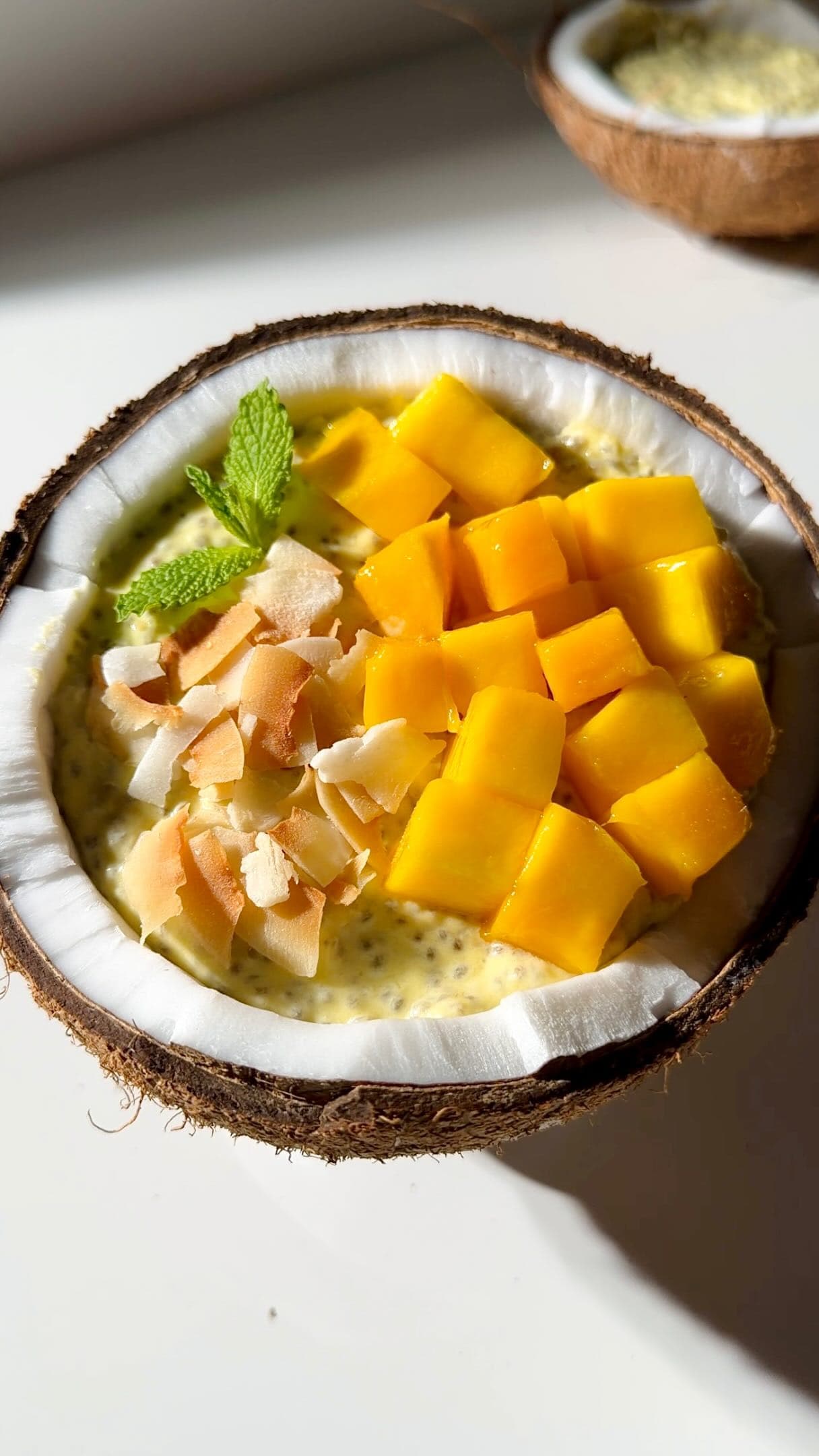 Mango Coconut Chia Pudding
