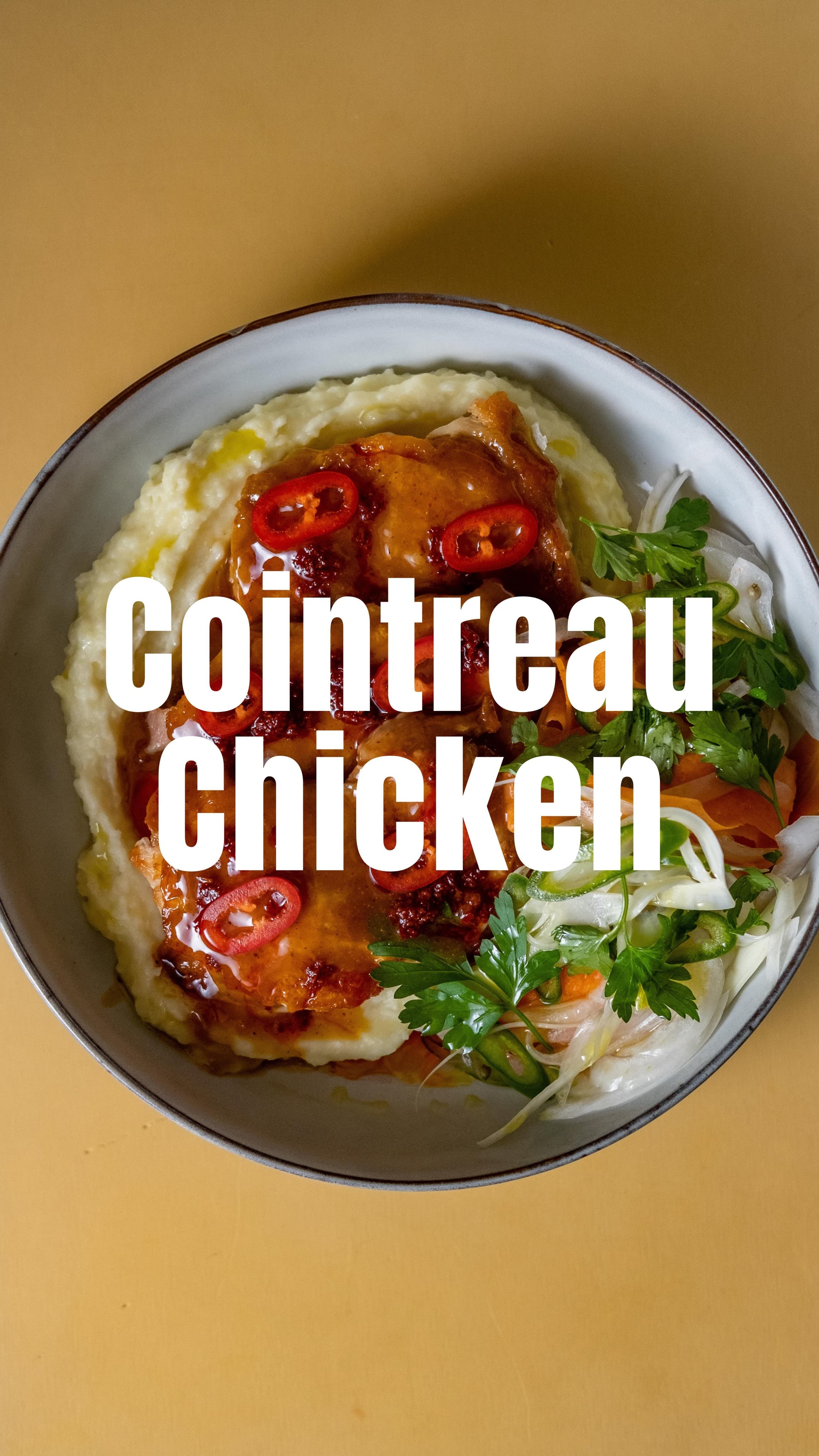 Chicken Thighs with a Cointreau and Orange Sauce