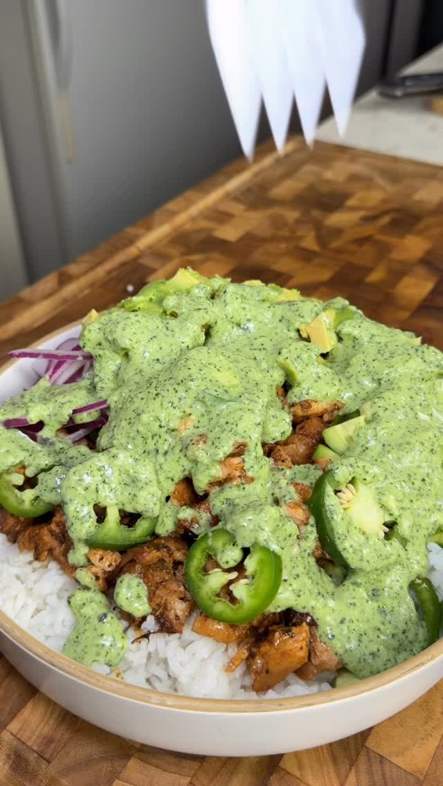 Smoky Chicken Thighs with Green Goddess Sauce