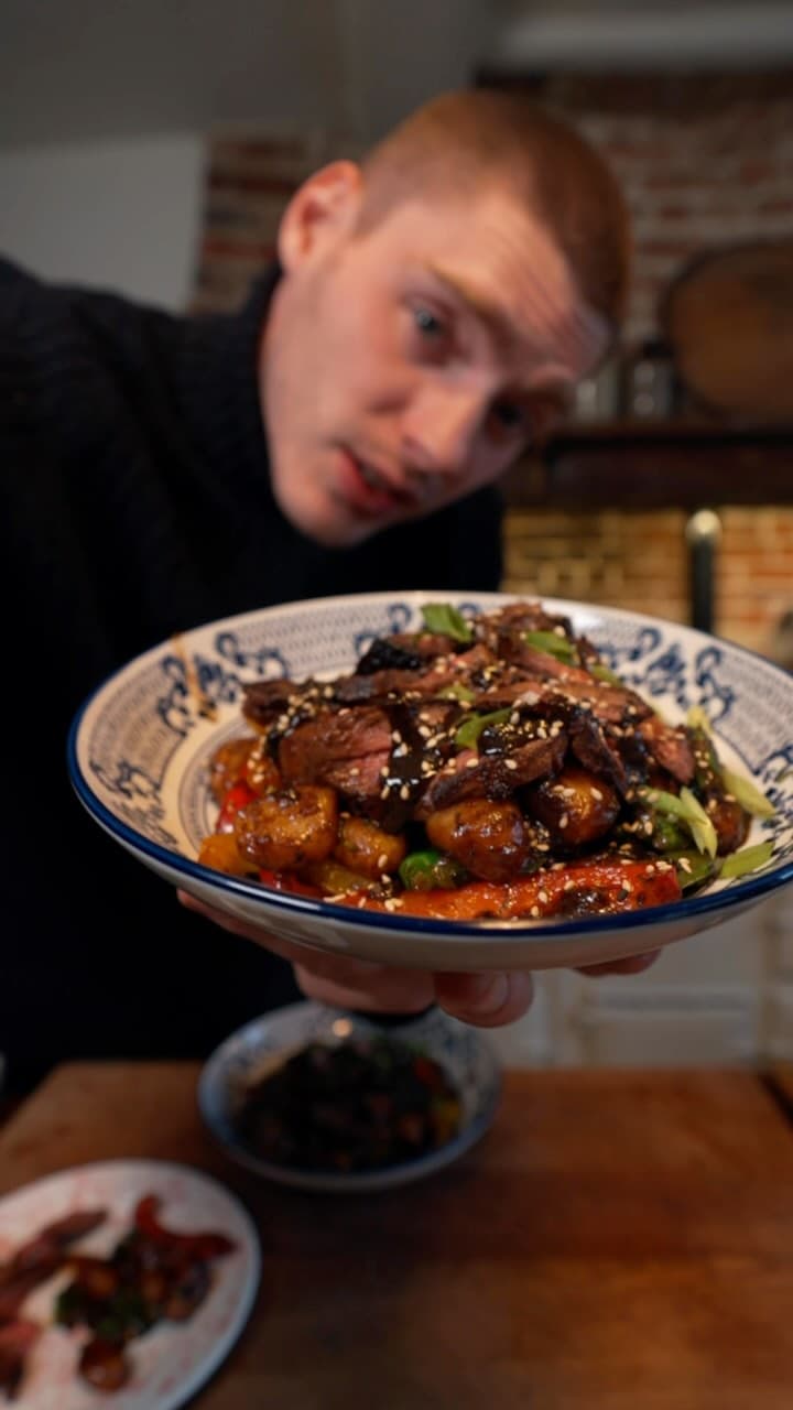 20‑Minute Steak with Gochujang Gnocchi