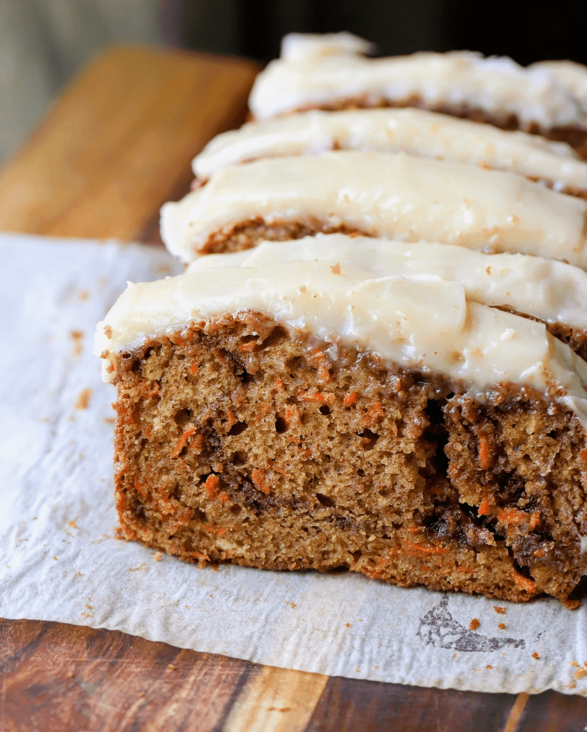 Cinnamon Roll Carrot Cake Bread