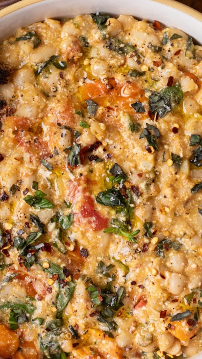 Tomato Ricotta Beans