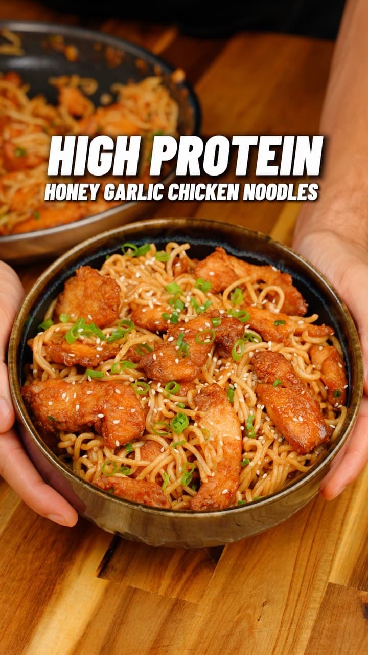 Honey Garlic Chicken Noodles