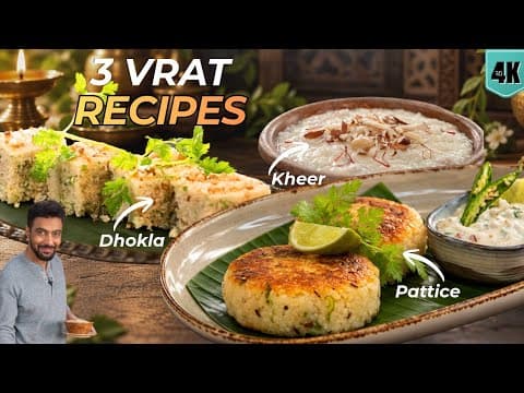 Vrat Ki Thali – Farali Pattice, Dhokla & Barnyard Millet Kheer by Chef Ranveer Brar, a frame from the YouTube video