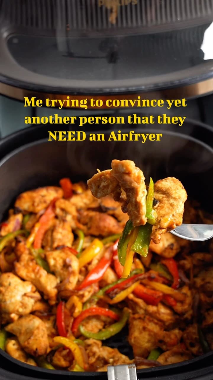 15‑Minute Air Fryer Chicken Fajitas