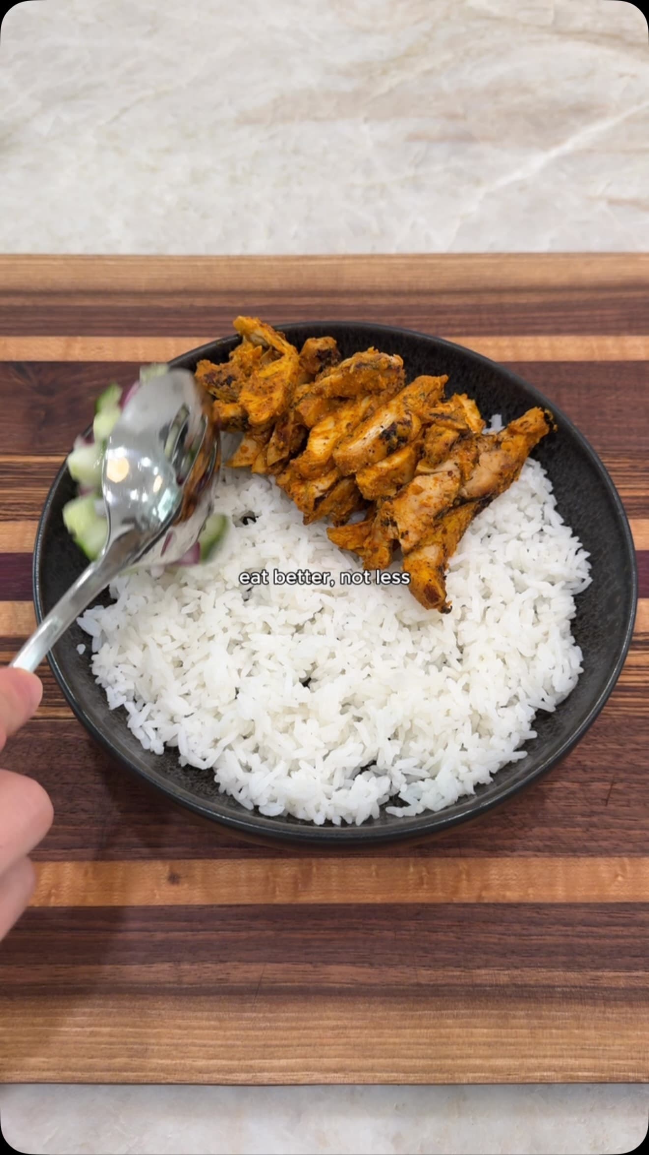 High‑Protein Rice Bowl with Hummus FIT and Chicken