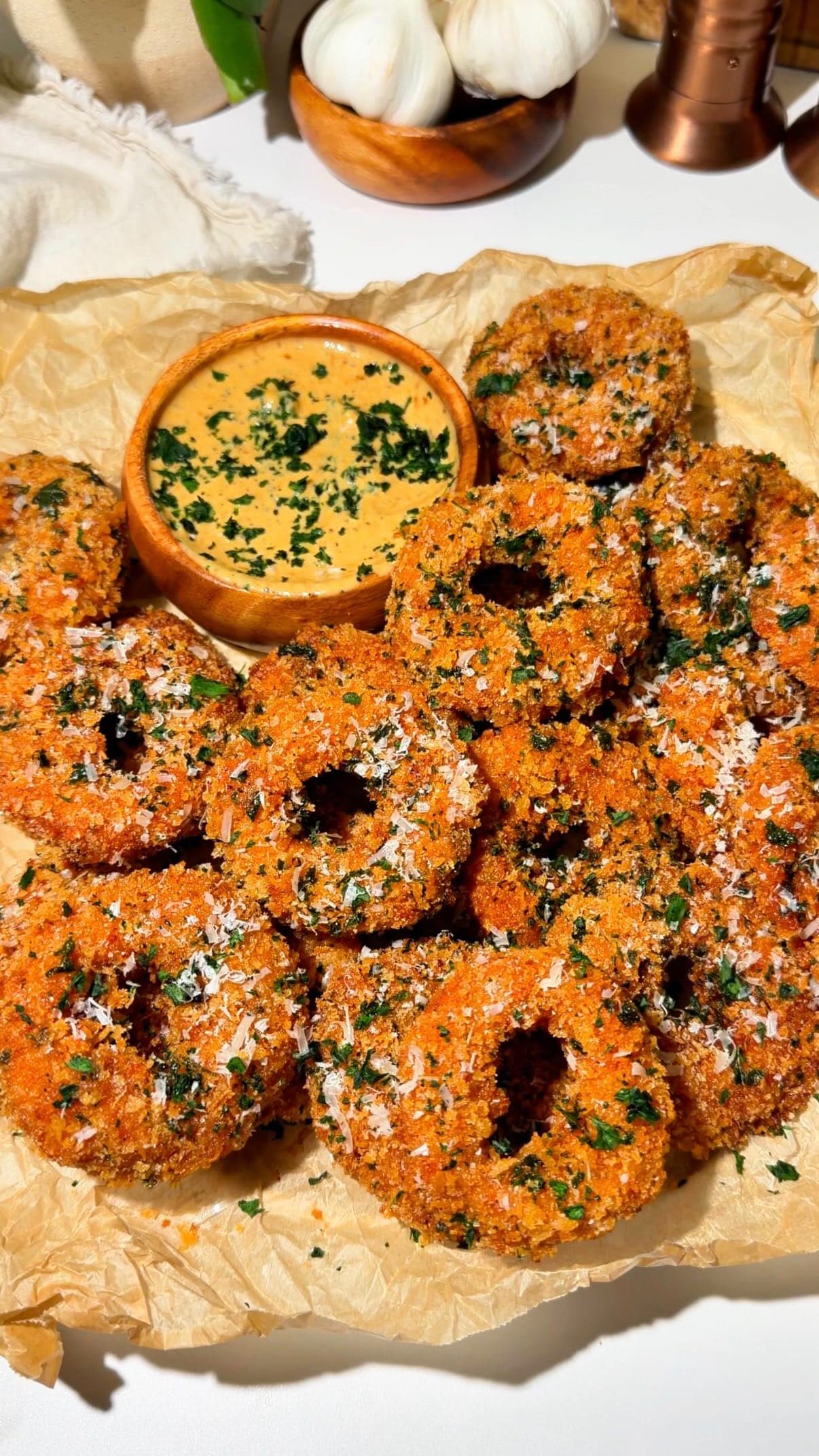 Garlic Parmesan Chicken Rings