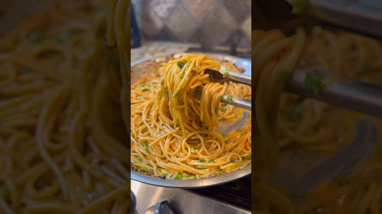 Chili Crisp Garlic Butter Pasta