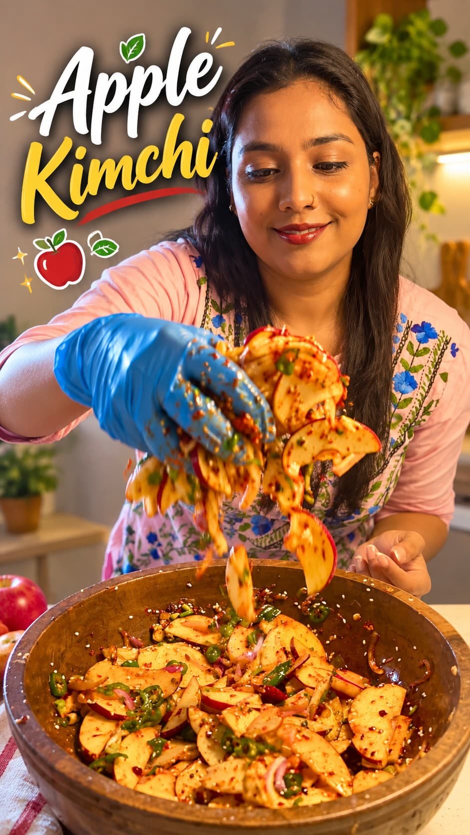 Apple Kimchi by Parvathy Subramanian (Paru), a frame from the Instagram video