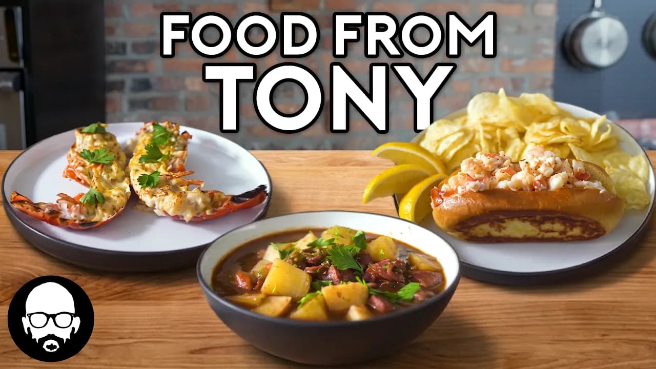 Portuguese Squid Stew, Lobster Thermidor, and Lobster Roll