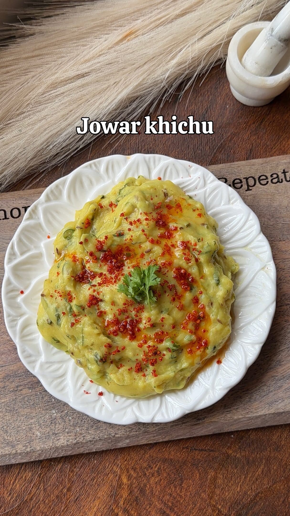 Jowar Khichu (Millet Breakfast Porridge)
