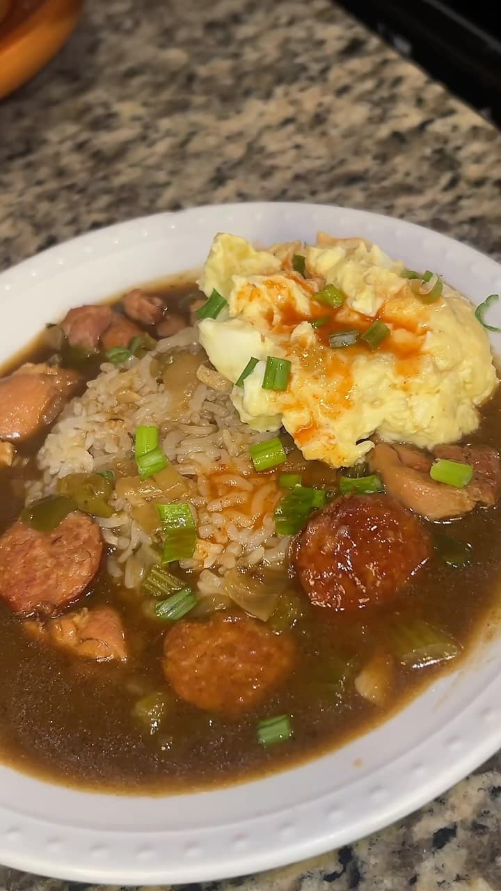 Cajun Chicken and Andouille Sausage Gumbo