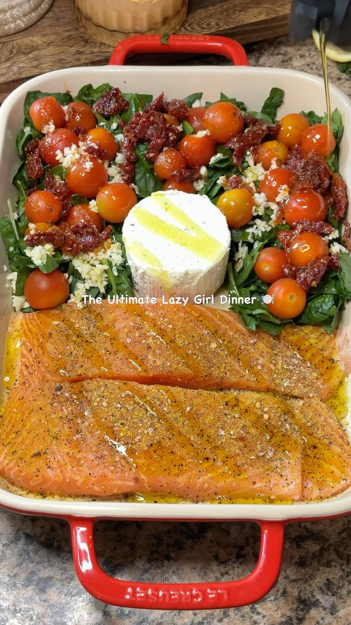 Creamy Boursin Salmon Pasta Bake