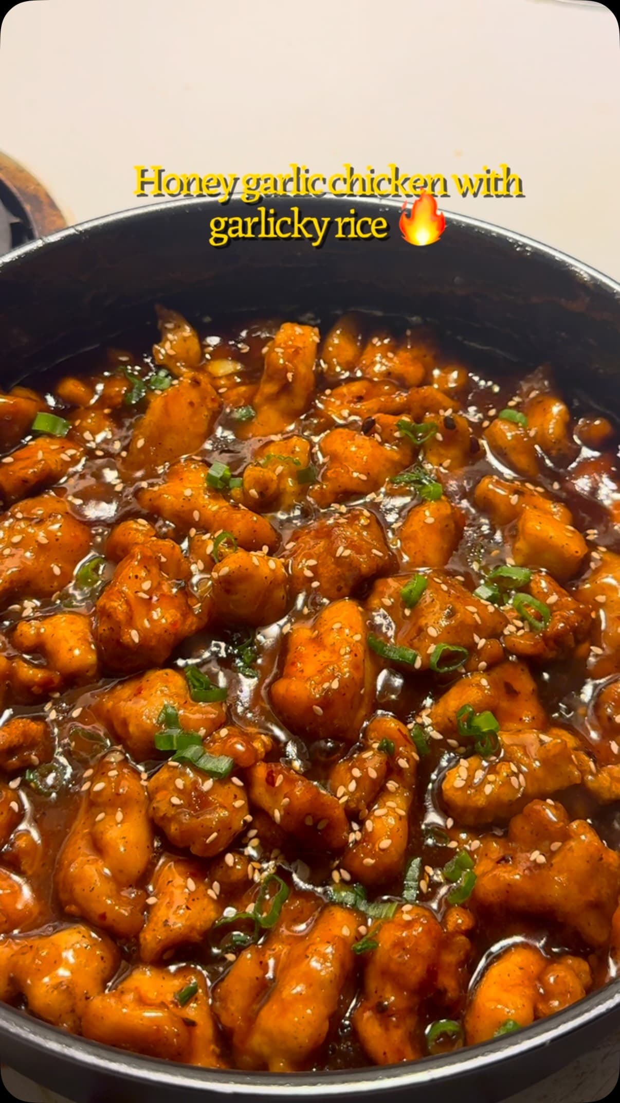 Honey Garlic Chicken with Quick Garlic Rice
