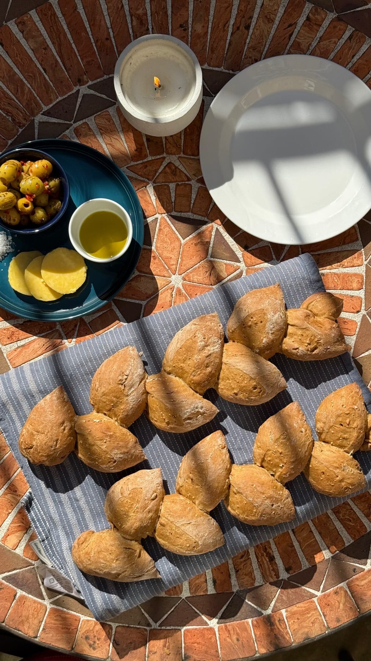Wheat Stalk Bread Baskets