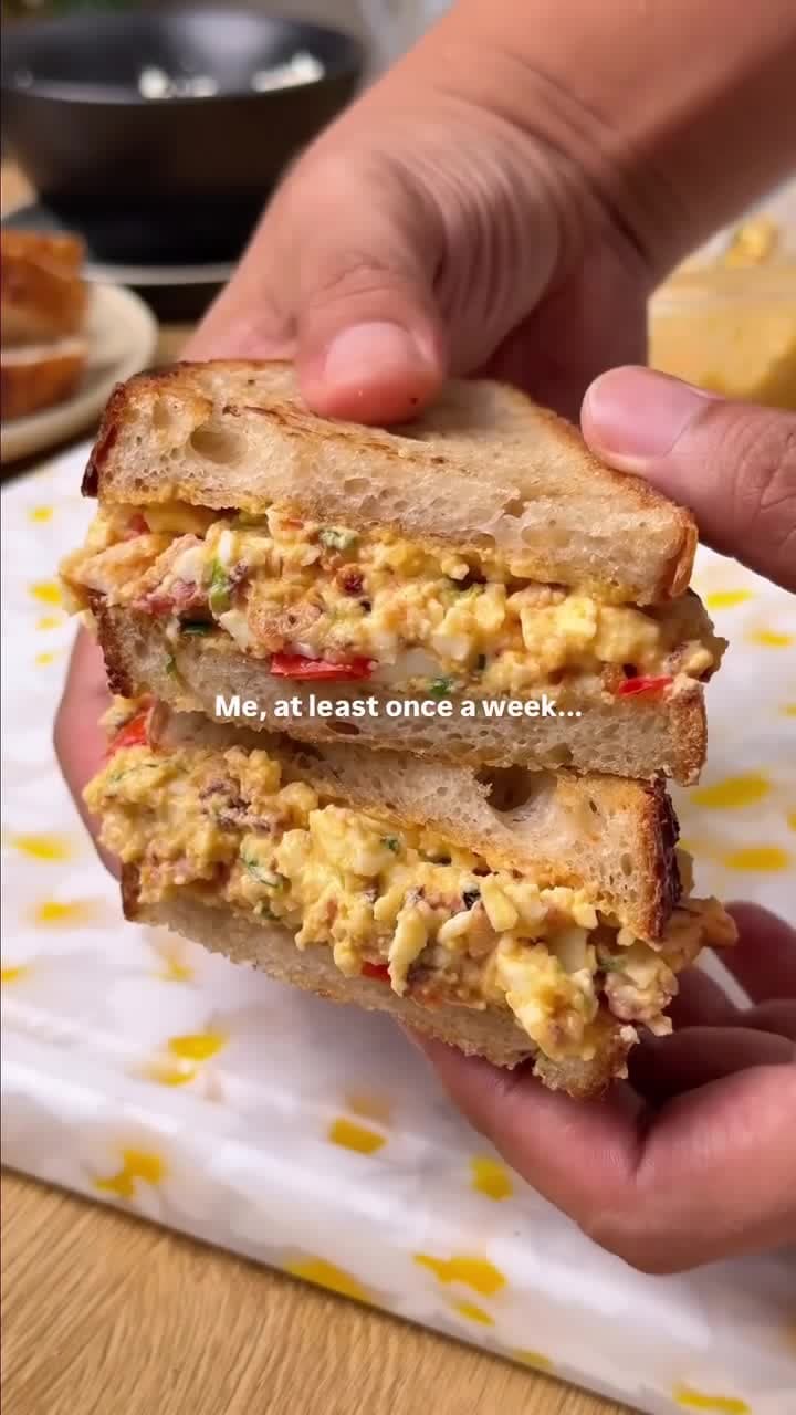 High‑Protein Egg Smash Sandwich
