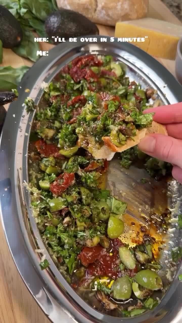 Italian-Style Olive Parmesan Bread Dip