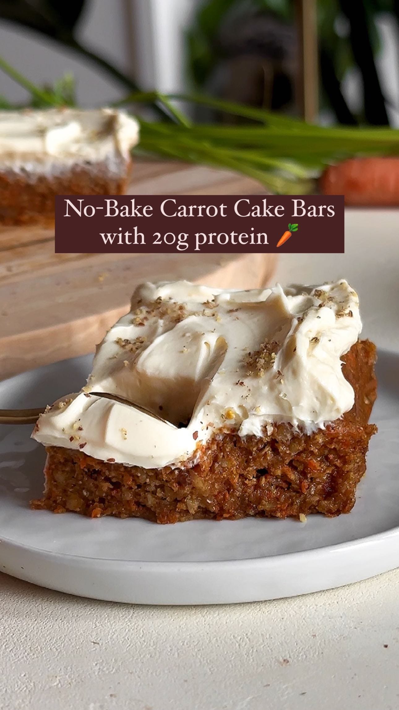 No-Bake Carrot Cake Bars Recipe