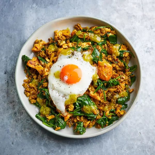 Quick grains kedgeree with fried eggs – 20-Minute Recipe