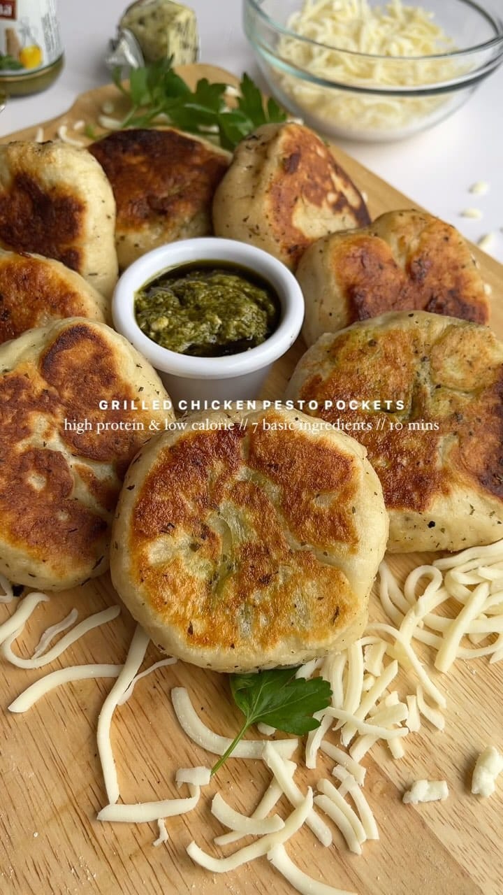 Grilled Chicken Pesto Pockets – 10-Minute Recipe