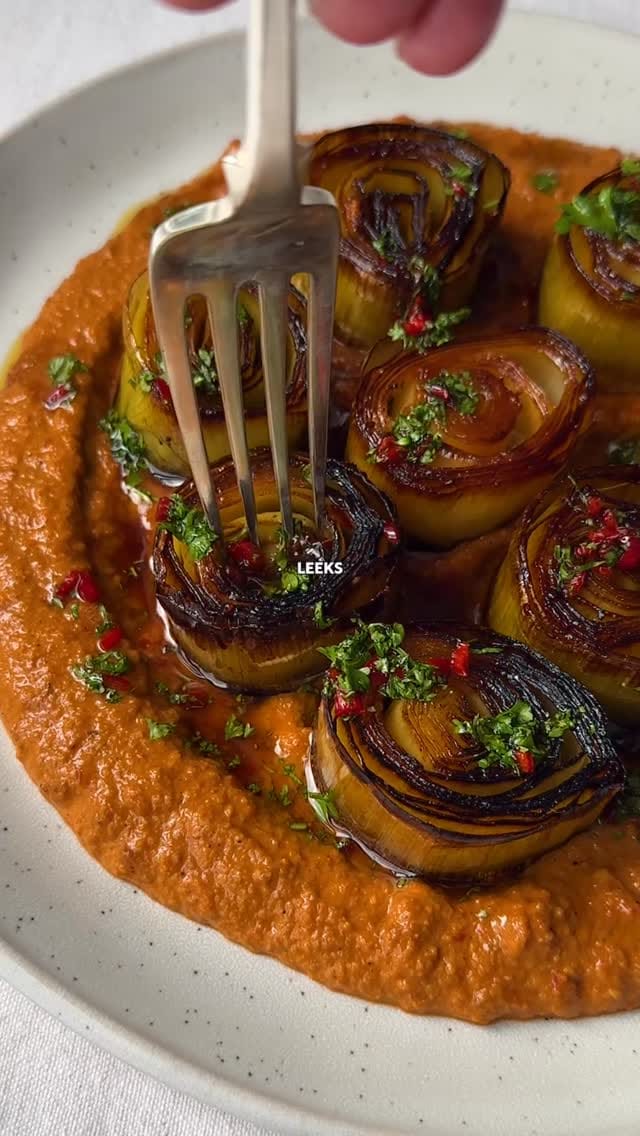 Balsamic‑Glazed Leeks with Muhammara – 35-Minute Recipe