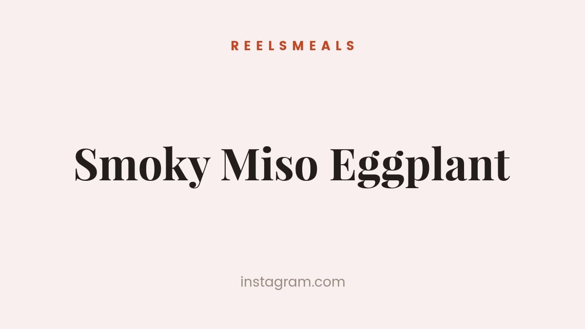 Smoky Miso Eggplant – 40-Minute Recipe
