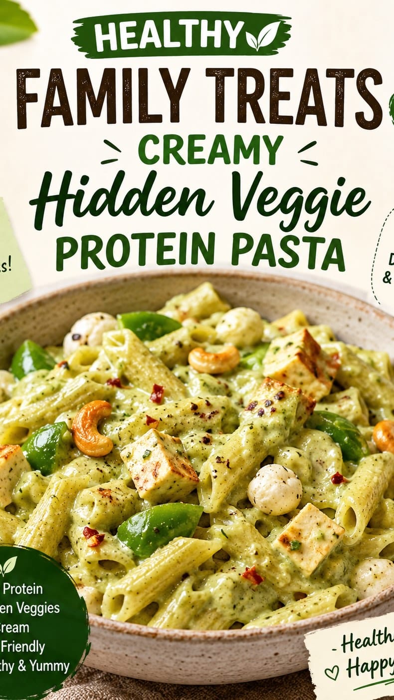 Creamy Hidden Veggie Protein Pasta – 35-Minute Recipe