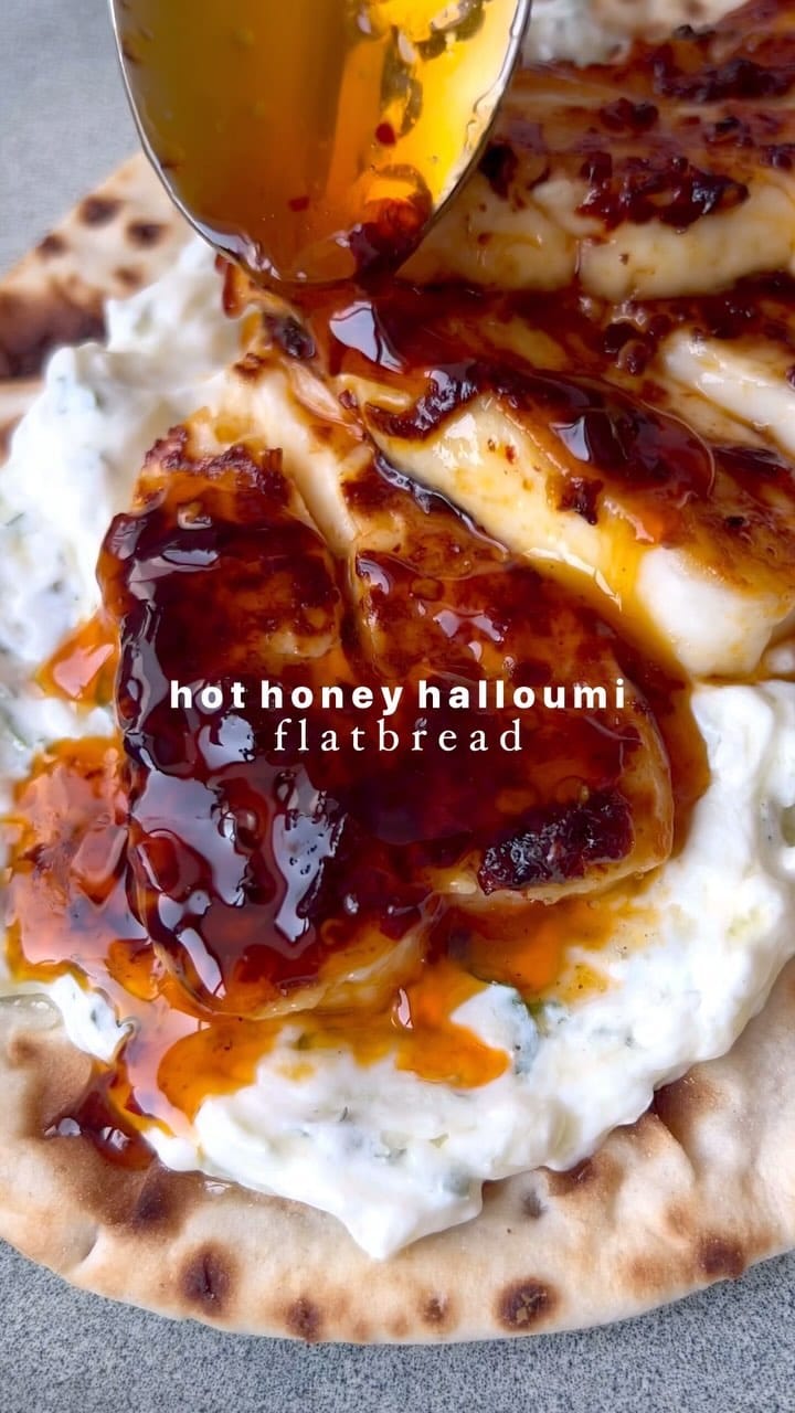 Hot Honey Halloumi Flatbreads – 15-Minute Recipe