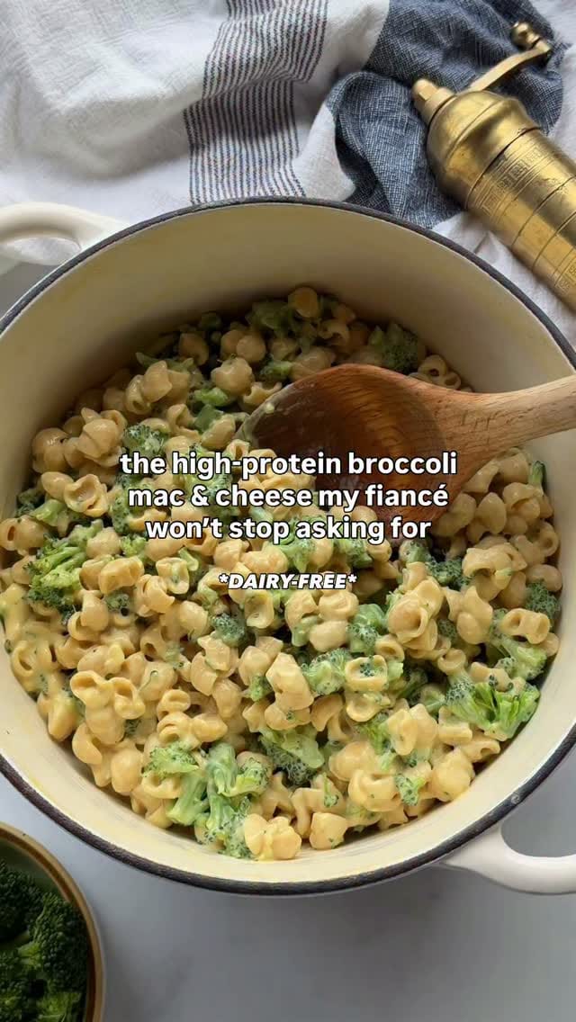 High Protein Dairy-Free Broccoli Cheddar Mac & Cheese – 30-Minute Recipe