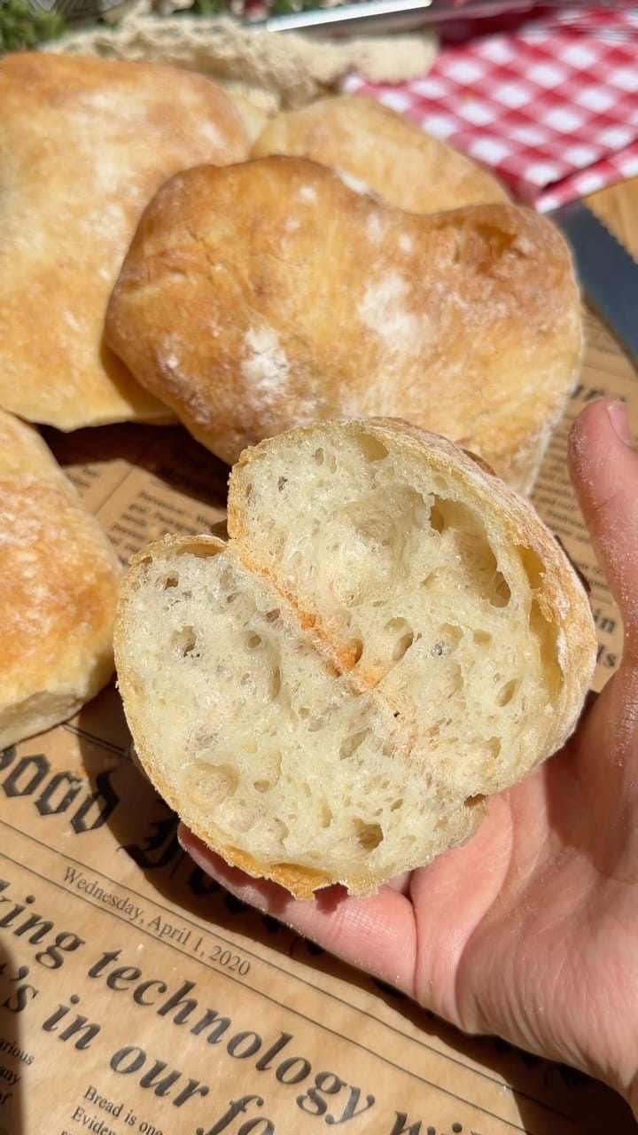 Ciabatta Bread Steam-Baked Recipe