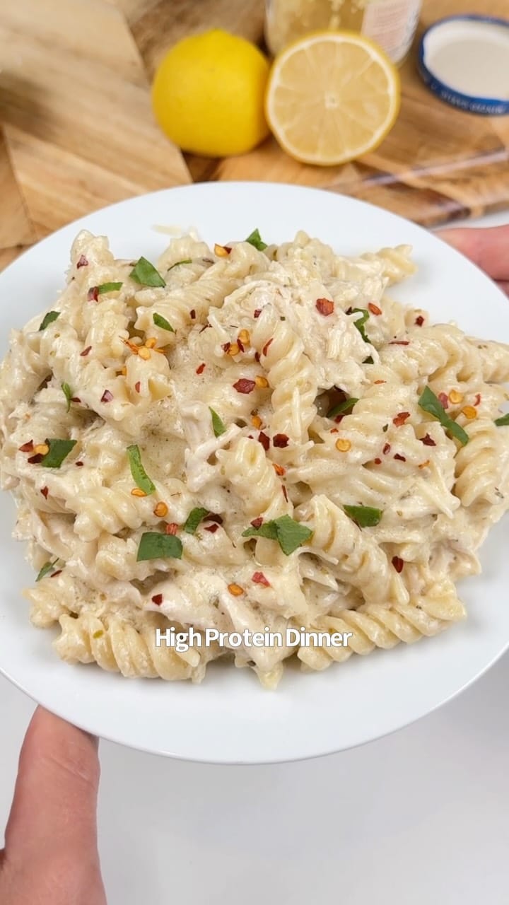Creamy Low‑Carb Slow Cooker Italian Chicken Pasta
