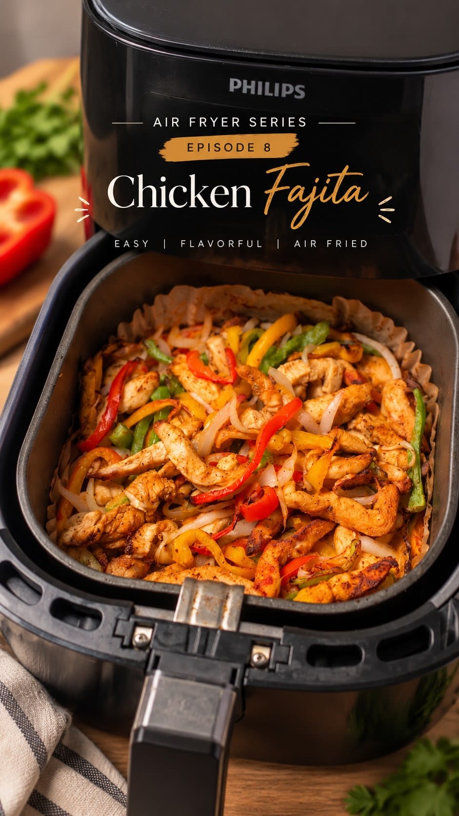 Air Fryer Chicken Fajitas – 25-Minute Recipe