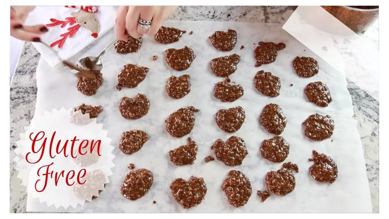 Chocolate Peanut Butter No-Bake Cookies - Gluten-Free Recipe