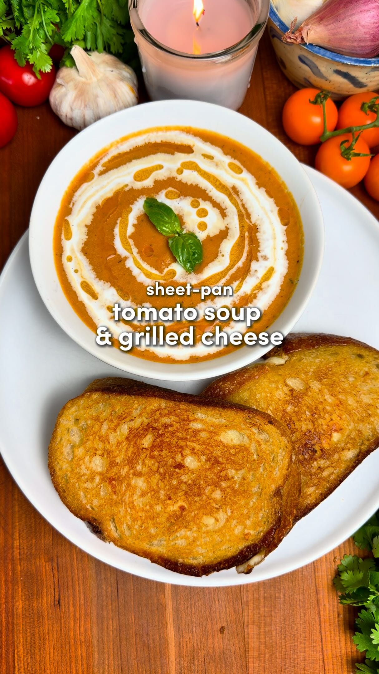 Sheet-Pan Tomato Soup & Grilled Cheese – 65-Minute Recipe