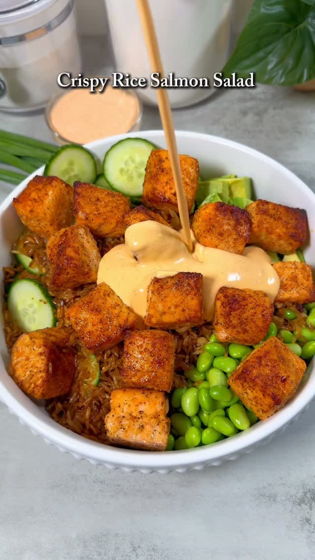 Crispy Rice Salmon Bowl – 35-Minute Recipe