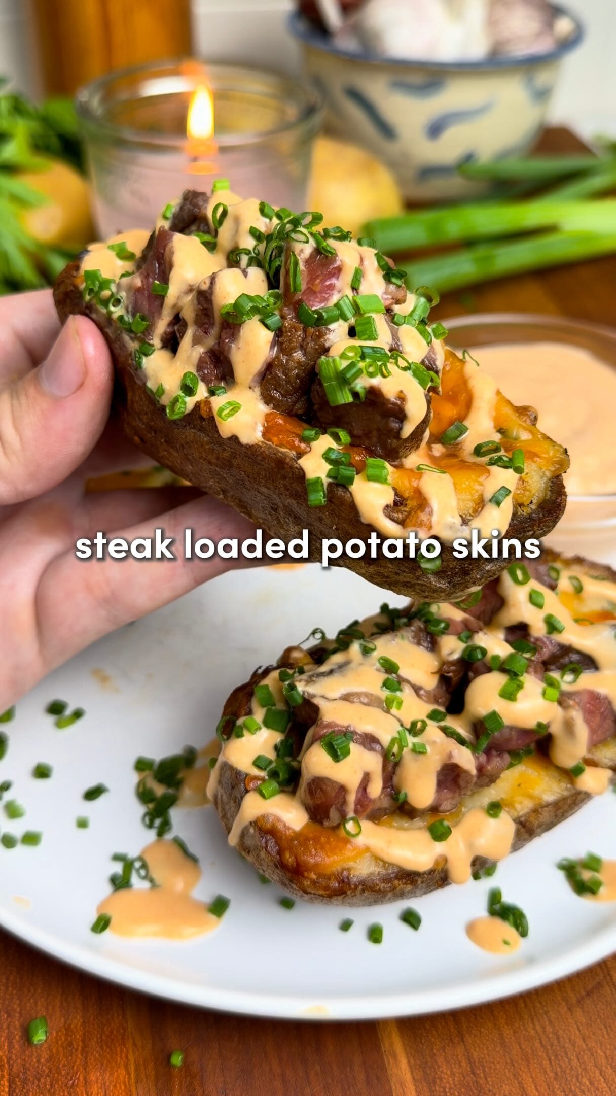 Steak Loaded Potato Skins – 110-Minute Recipe