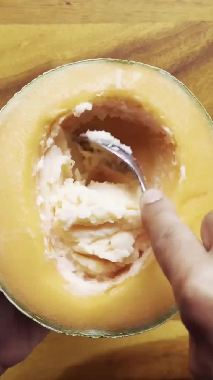 Cantaloupe Sorbet – Frozen Fruit Recipe