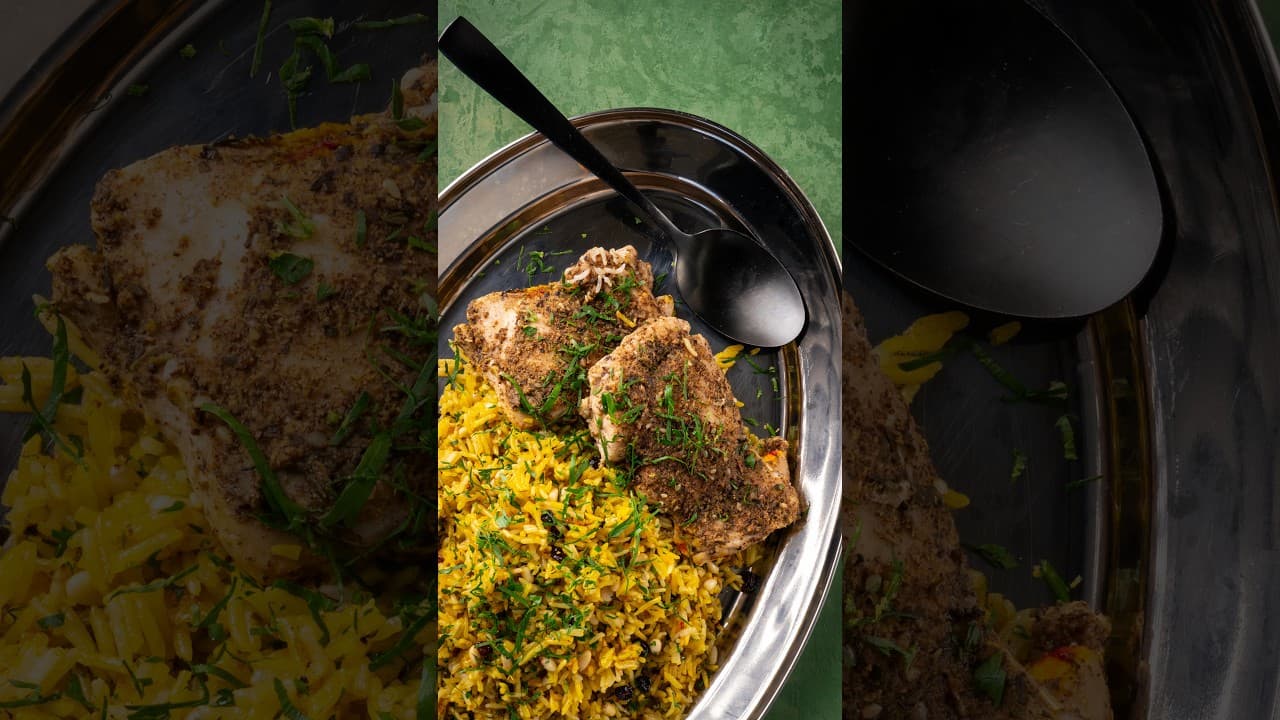 Za'atar Chicken and Rice by Andy Cooks, a frame from the YouTube video