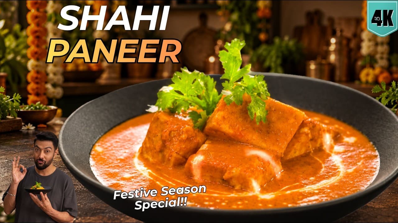 Shahi Paneer (Restaurant‑style) by Chef Ranveer Brar, a frame from the YouTube video
