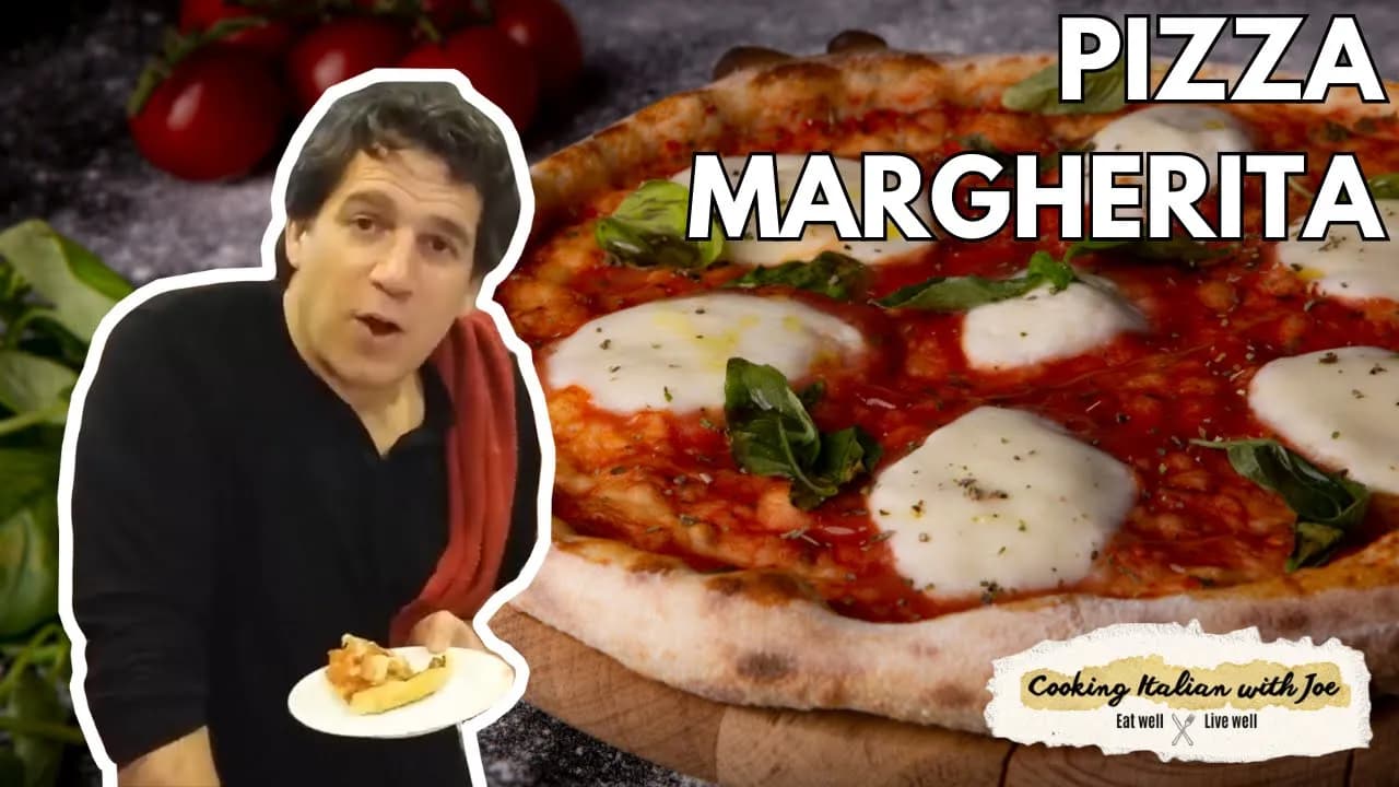 Pizza Margherita by Cooking Italian with Joe, a frame from the YouTube video