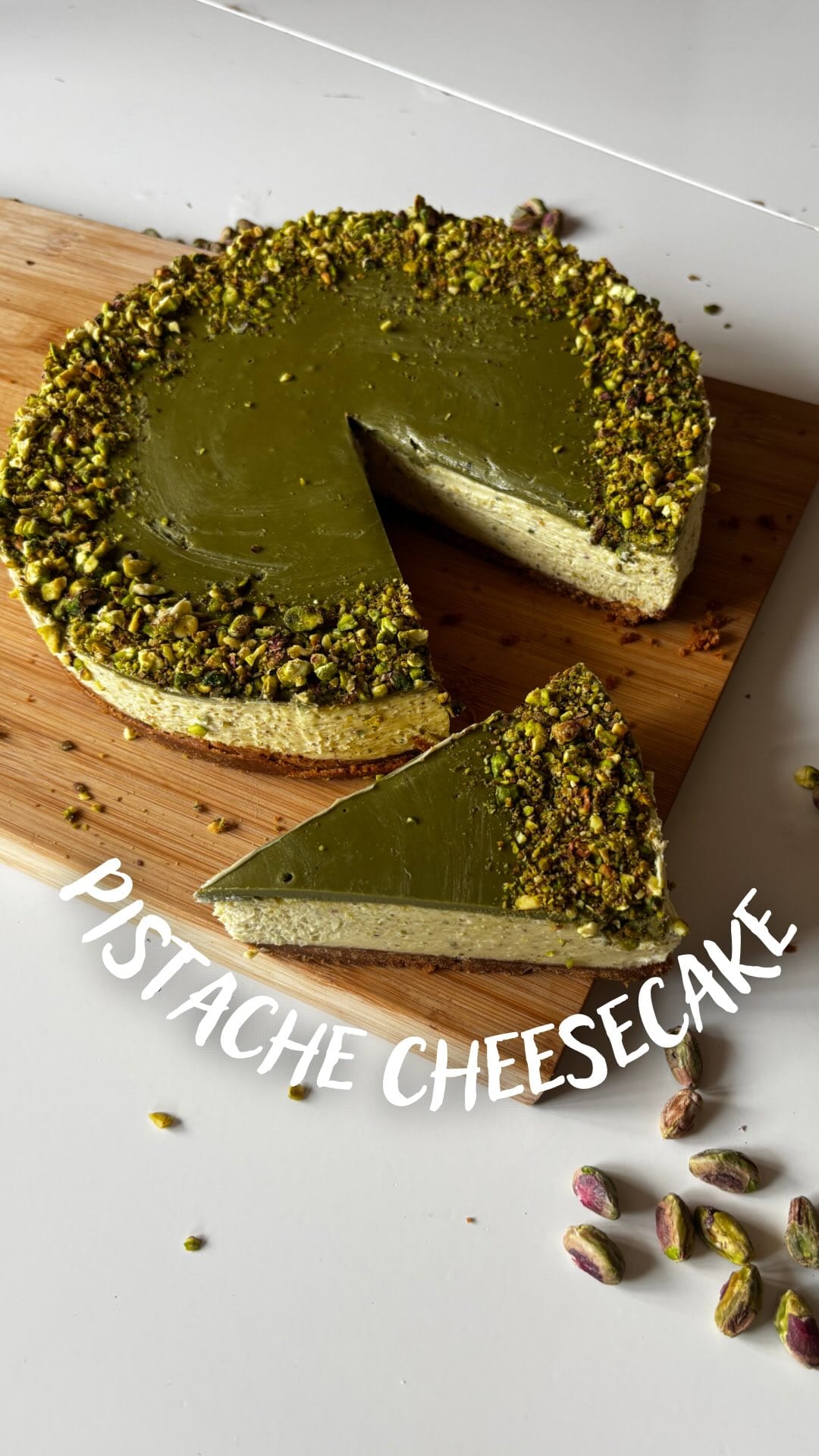 No‑Bake Pistachio White Chocolate Cheesecake Recipe
