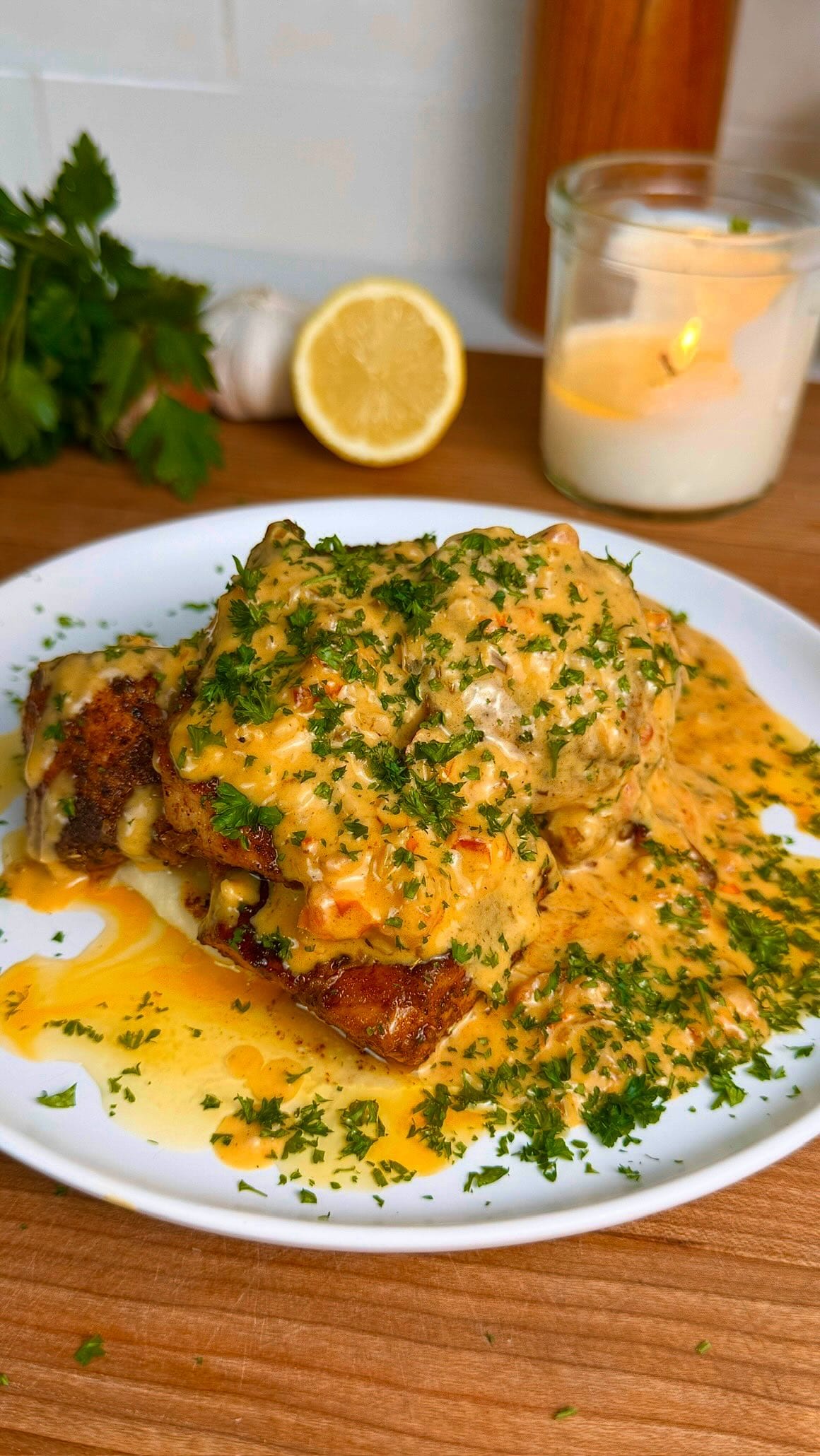 Marry Me Salmon with Creamy Garlic Mashed Potatoes – 50-Minute Recipe