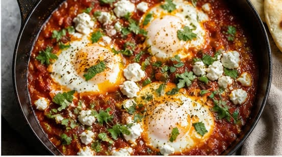 Gebakken eieren met harissa‑tomatensaus – Oven‑Baked Recipe