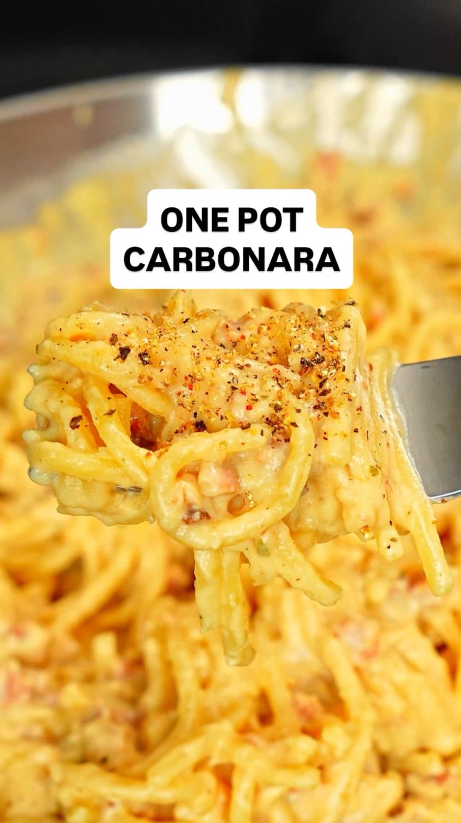 Creamy High Protein One Pot Vegan Carbonara – 35-Minute Recipe