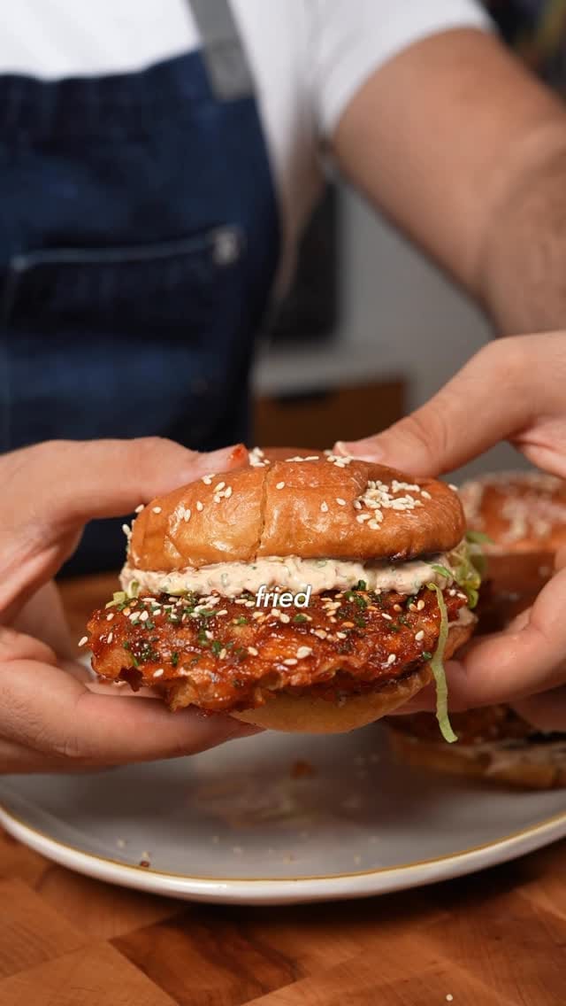 Korean Air-Fried Chicken Sandwich – 35-Minute Recipe