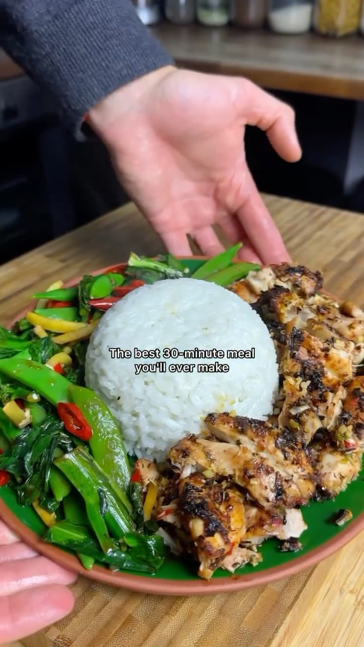 Lemongrass Chicken and Coconut Rice – Air‑Fryer Recipe