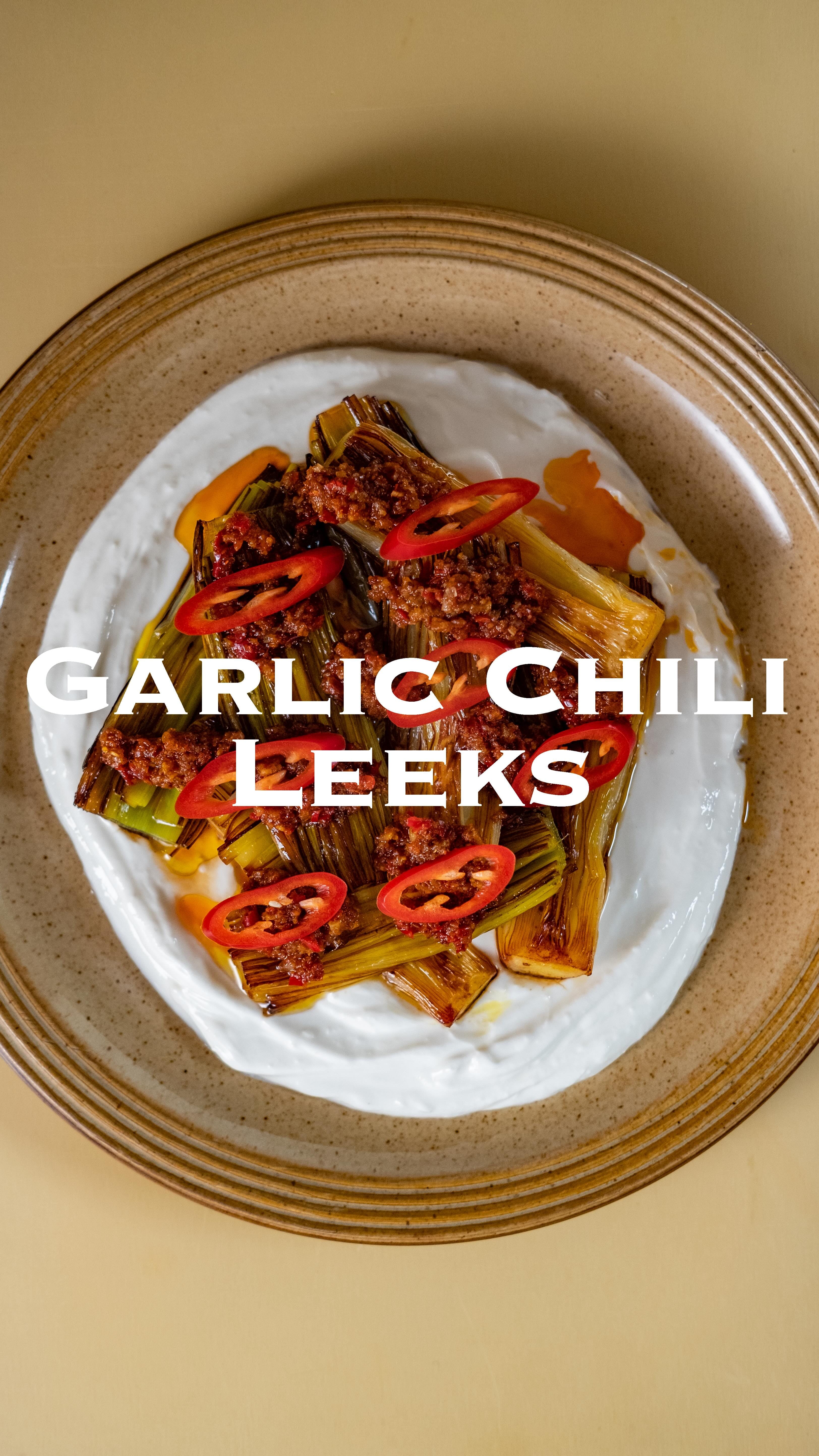 Leeks with Chili Garlic Chutney – 50-Minute Recipe