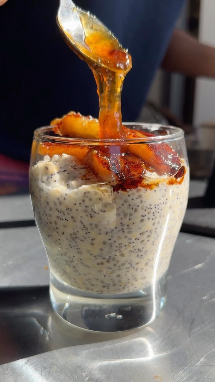 Caramelised Banana Overnight Oats Recipe