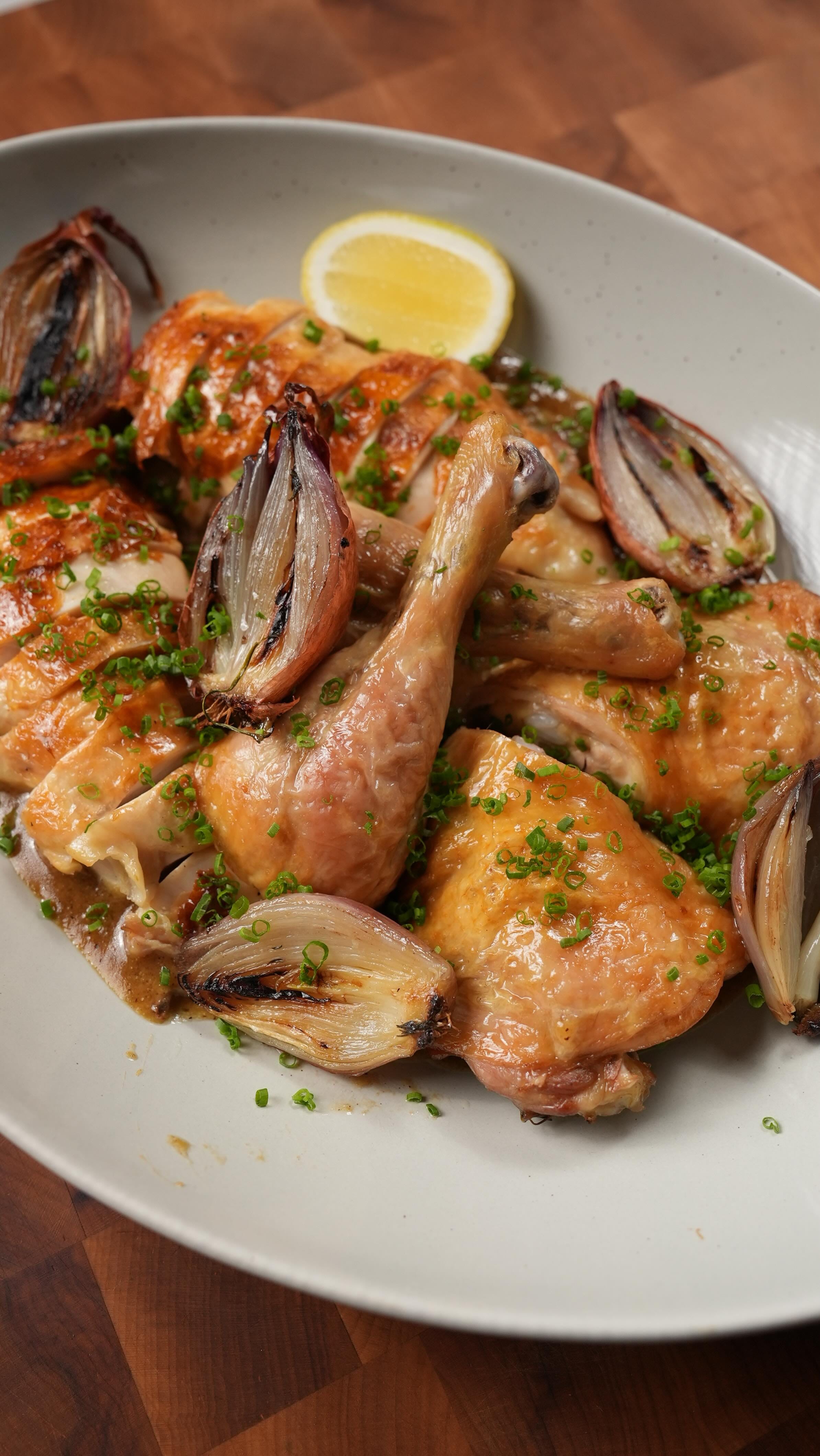 Roast Chicken with Gravy Vinaigrette – 95-Minute Recipe