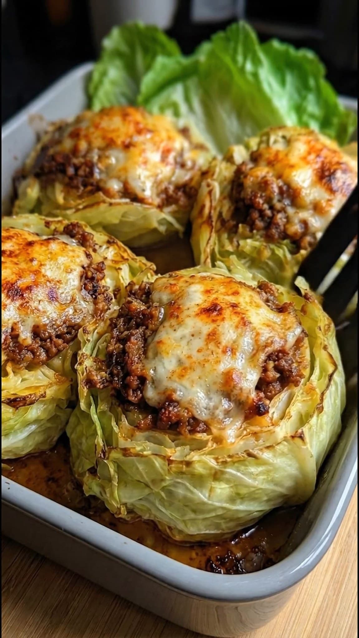 Oven-Baked Cabbage Burgers by quotidian recipes, a frame from the Instagram video